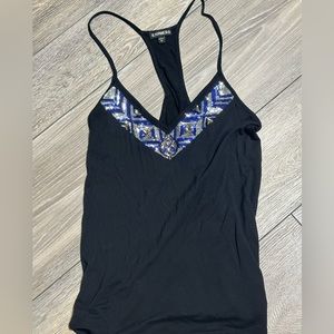 Express tank top with bedazzled detail